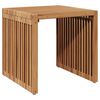 vidaXL Hagesidebord Brun 45 x 45,5 x 45,5 cm Massivt Teaktre