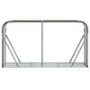 vidaXL Vedholder brun 180x45x100 cm galvanisert stål