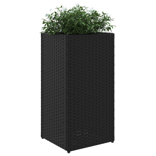 vidaXL Plantekasser 2 stk svart 30x30x60 cm polyrotting
