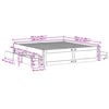 vidaXL Sengeramme uten madrass med skuffer 200x200 cm heltre furu