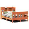 vidaXL Sengeramme uten madrass brun 150x200 cm heltre furu
