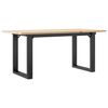 vidaXL Salongbord O-ramme 100x50x45 cm heltre furu og st&aring;l
