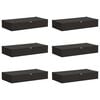 vidaXL Lagringsboks 6 pcs Antrasitt 90 x 48 x 15 cm Ikke-vevd stoff