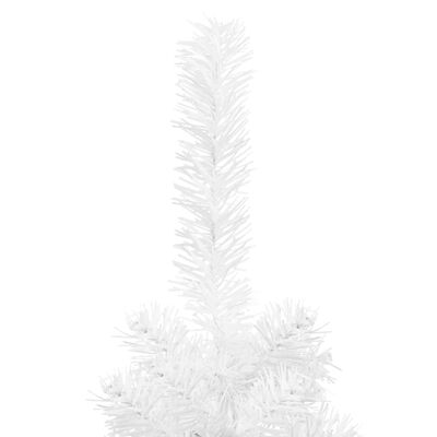 vidaXL Slankt juletre hvit 210 cm