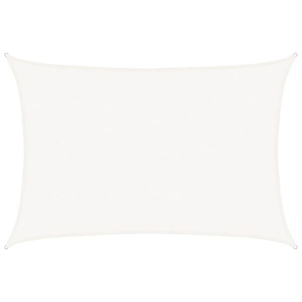 vidaXL Solseil 160 g/m&sup2; hvit 5x7 m HDPE