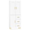 vidaXL Highboard hvit konstruert tre