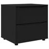 vidaXL Oppbevaringsskap Svart 60 x 48 x 57 cm Konstruert tre