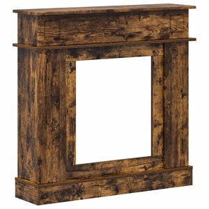 vidaXL Peisramme R&oslash;kt Eik 102 x 26 x 100 cm Konstruert tre
