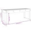 vidaXL Hagebenk 110x38x45 cm heltre douglasgran