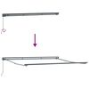 vidaXL Innvendbar Markise Antrasitt 400 &times; 300 cm Aluminium og stoff