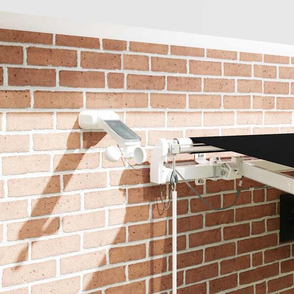 vidaXL Innvendbar Markise Svart 450 &times; 300 cm Polyester og Metall