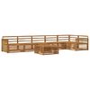 vidaXL Utend&oslash;rs sofa-sett 7 pcs Naturlig Solid akasietre