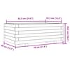 vidaXL Plantekasse 70x40x26,5 cm heltre furu