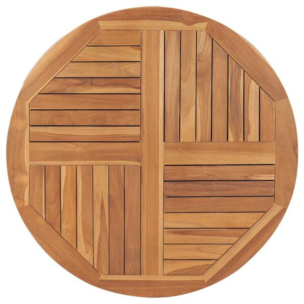 vidaXL Bordplate heltre teak 2,5 cm 90 cm