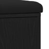 vidaXL Oppbevaringsbenk Svart Eik 102 x 32 x 50 cm Konstruert tre