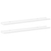 vidaXL Flytende vegghyller 2 stk hvit 80x9x3 cm MDF