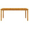 vidaXL Hage Spisegruppe 7 pcs Brun Solid akasietre