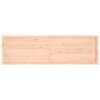 vidaXL Bordplate 200x60x(2-4) cm ubehandlet heltre eik