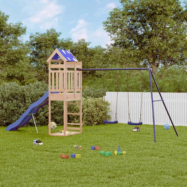 vidaXL Utend&oslash;rs lekesett heltre furu