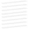 vidaXL Hylleplater 8 stk hvit 80x10x1,5 cm sponplate