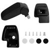 vidaXL Armlene til RENAULT CLIO LHD MK5 (etter 2019) svart 15x35x(33-49,5) cm ABS