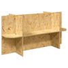 vidaXL Terrarium base med hylle Brun 100 x 40 x 50 cm OSB
