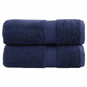 vidaXL Premium vaskeh&aring;ndkl&aelig;r SOLUND 2 stk marinebl&aring; 30x30cm 600gsm