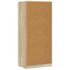 vidaXL Garderobe sonoma eik 80x52x180 cm konstruert tre