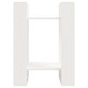 vidaXL Bokhylle/romdeler hvit 41x35x57 cm heltre furu