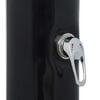 vidaXL Soloppvarmet dusj svart 214 cm 20 L