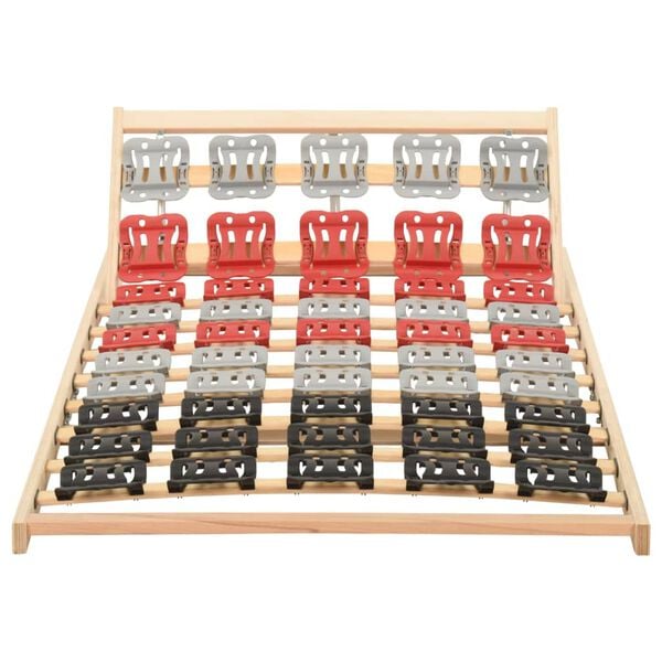 vidaXL Sengebunn med 12 lameller justerbar hodedel 70x200 cm
