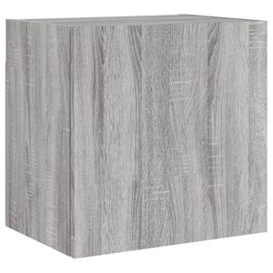 vidaXL Veggmontert TV-benk gr&aring; sonoma eik 40,5x30x40 cm konstruert tre