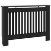 vidaXL Radiatordeksel svart 112x19x81,5 cm konstruert tre