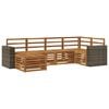 vidaXL Seksjonssofa Sett 6 pcs Naturlig