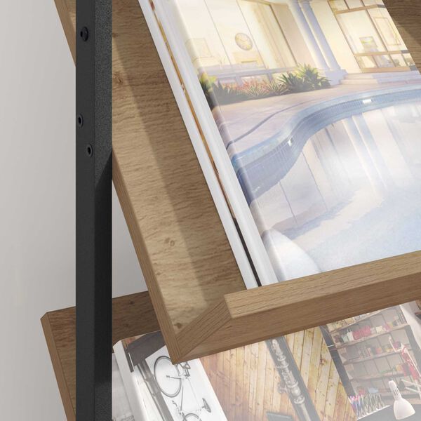 vidaXL Magasinreol Artisan Eik 68 x 40 x 123.5 cm Konstruert tre