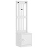 vidaXL Halltre SANDNES hvit 45x40x159,5 cm heltre furu