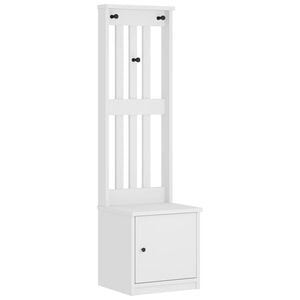vidaXL Halltre SANDNES hvit 45x40x159,5 cm heltre furu