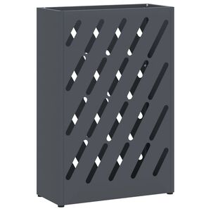 vidaXL Regn paraplystativ Antrasitt 28 x 12 x 41 cm St&aring;l