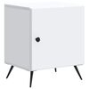 vidaXL Nattbordskap Hvit 43 x 34,5 x 50 cm Konstruert tre