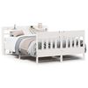 vidaXL Sengeramme uten madrass hvit 140x190 cm heltre furu