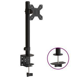vidaXL Skjermfeste svart st&aring;l VESA 75/100 mm