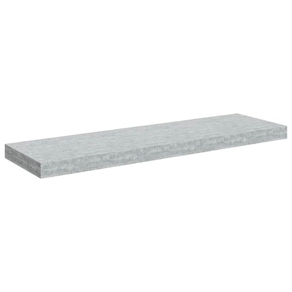 vidaXL Flytende vegghylle betonggr&aring; 80x23,5x3,8 cm MDF