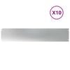 vidaXL Plenkanter 10 stk 20x103 cm galvanisert st&aring;l