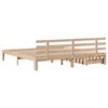 vidaXL Sengeramme med skuffer 200x200 cm heltre furu
