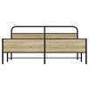 vidaXL Sengeramme i metall uten madrass sonoma eik 183x213 cm