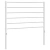 vidaXL Utskiftbar sengegavl i metall hvit 100 cm