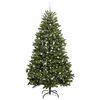 vidaXL Kunstig juletre med 300 LED gr&oslash;nn 300 cm PVC og metall