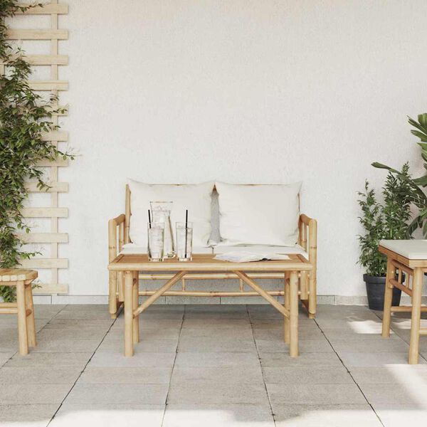 vidaXL Kaffebord Brun 90 x 50 x 43 cm Bambus