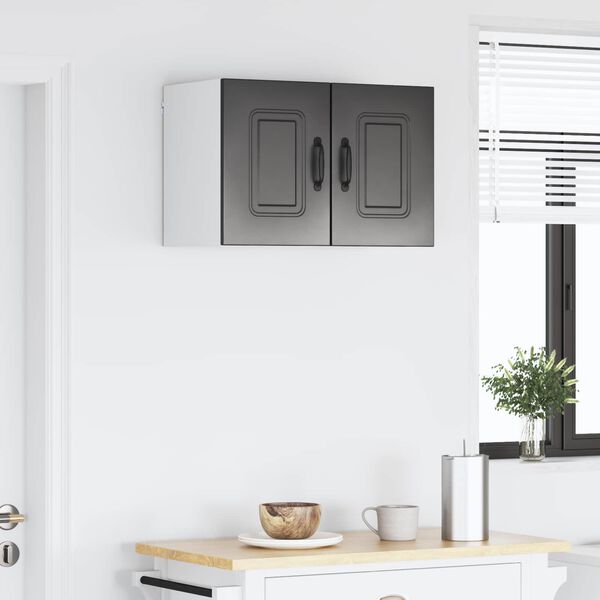 vidaXL Kj&oslash;kkenskap Kalmar 2 pcs Svart 30 x 31 x 40 cm Konstruert tre