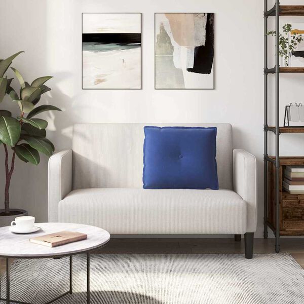 vidaXL Bakputen Politi bl&aring; 60 x 50 cm Corduroy stoff